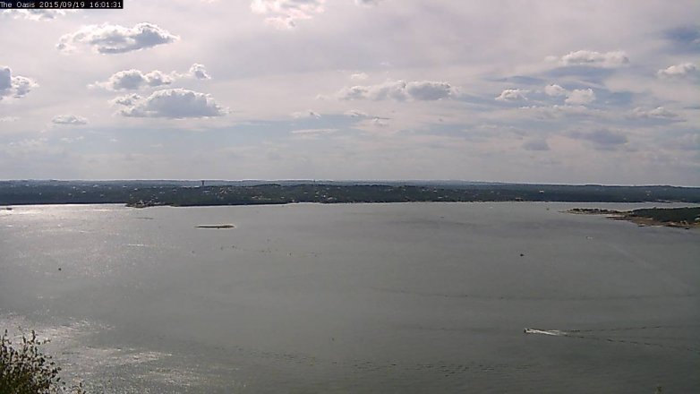 Lake Travis webcam, September 19, 2015 3:05 PM CT