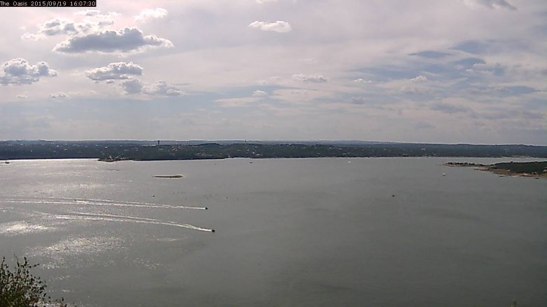 Lake Travis webcam, September 19, 2015 3:15 PM CT