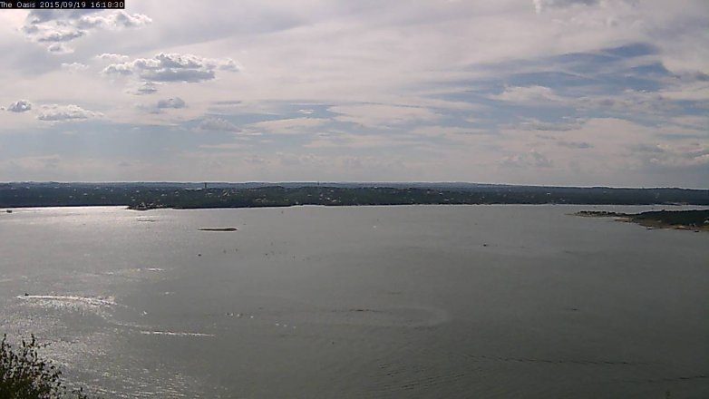 Lake Travis webcam, September 19, 2015 3:25 PM CT