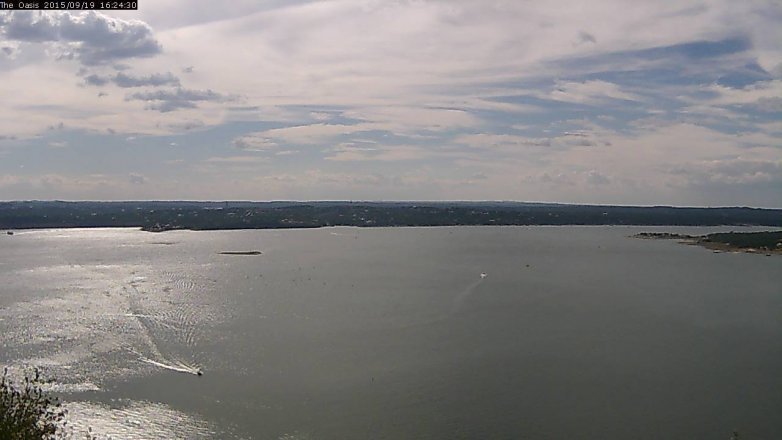 Lake Travis webcam, September 19, 2015 3:30 PM CT