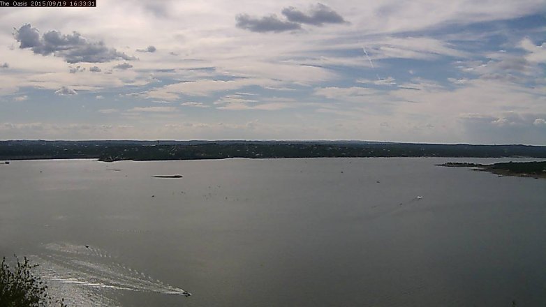 Lake Travis webcam, September 19, 2015 3:40 PM CT