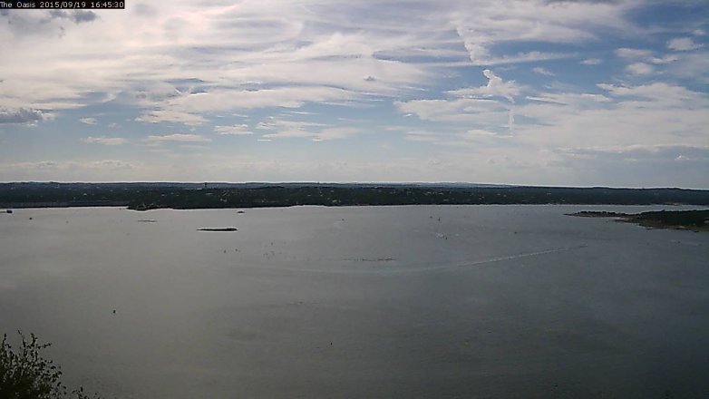 Lake Travis webcam, September 19, 2015 3:50 PM CT