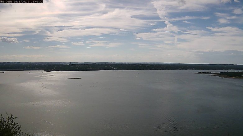 Lake Travis webcam, September 19, 2015 3:55 PM CT