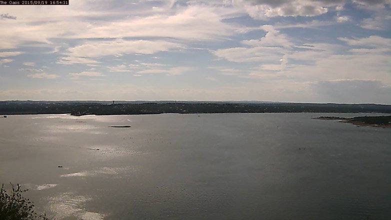 Lake Travis webcam, September 19, 2015 4:00 PM CT