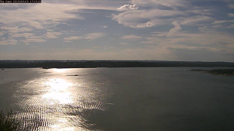 Lake Travis webcam, September 19, 2015 4:20 PM CT
