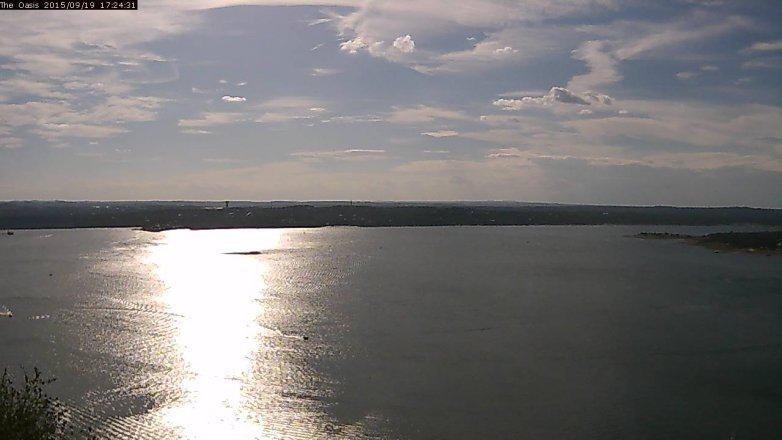 Lake Travis webcam, September 19, 2015 4:30 PM CT