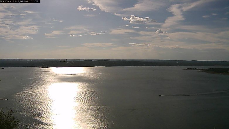 Lake Travis webcam, September 19, 2015 4:35 PM CT