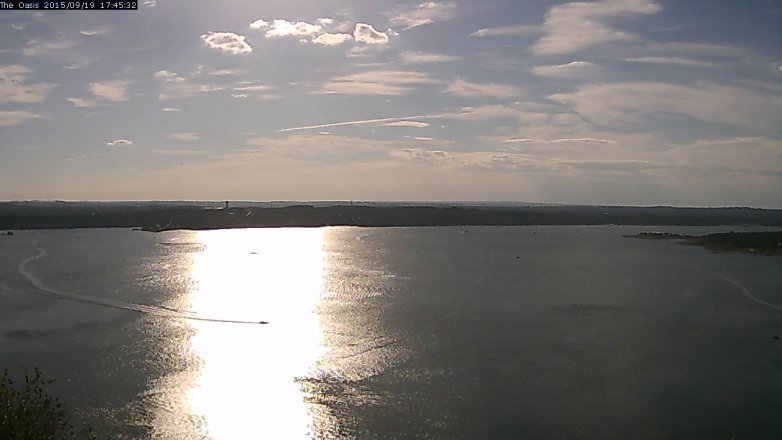 Lake Travis webcam, September 19, 2015 4:50 PM CT