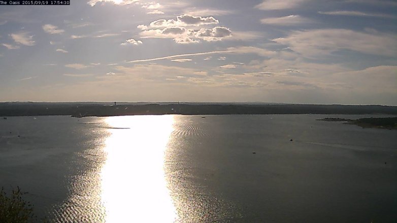 Lake Travis webcam, September 19, 2015 5:00 PM CT