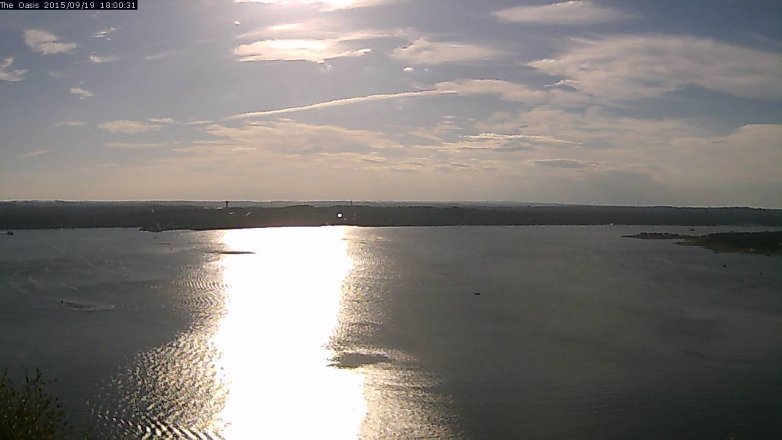 Lake Travis webcam, September 19, 2015 5:05 PM CT