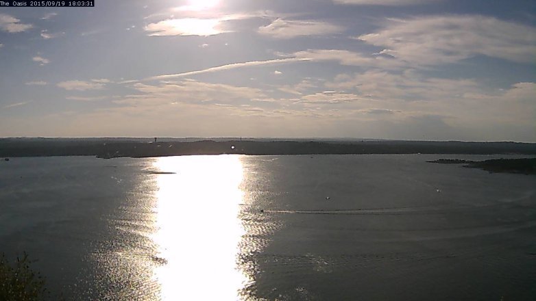 Lake Travis webcam, September 19, 2015 5:10 PM CT
