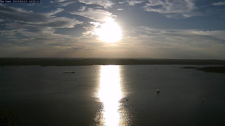 Lake Travis webcam, September 19, 2015 6:00 PM CT