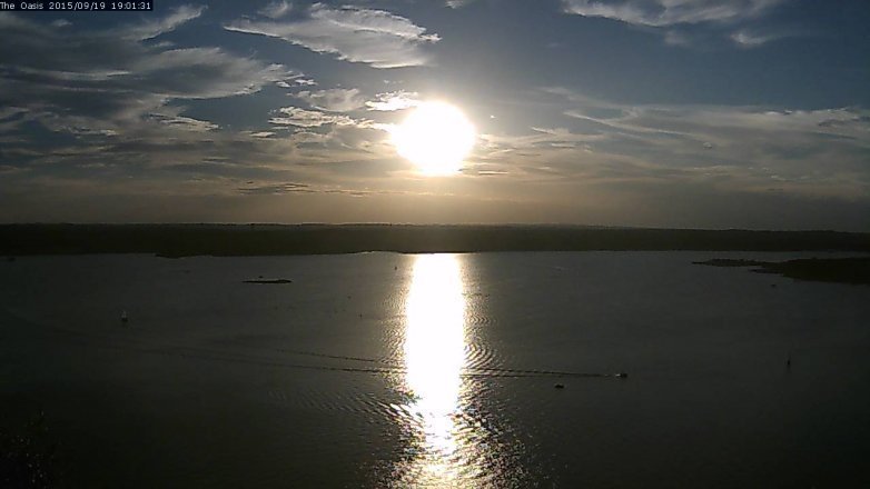 Lake Travis webcam, September 19, 2015 6:10 PM CT