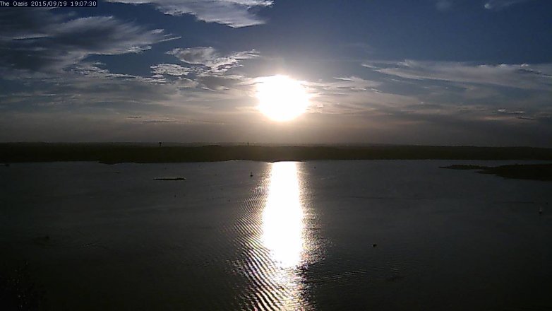 Lake Travis webcam, September 19, 2015 6:15 PM CT