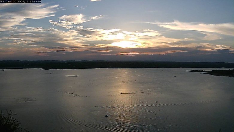 Lake Travis webcam, September 19, 2015 6:20 PM CT