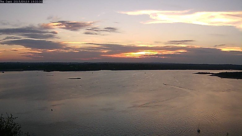 Lake Travis webcam, September 19, 2015 6:40 PM CT