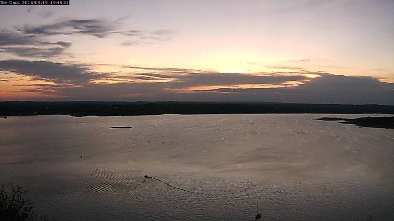 Lake Travis webcam, September 19, 2015 6:50 PM CT