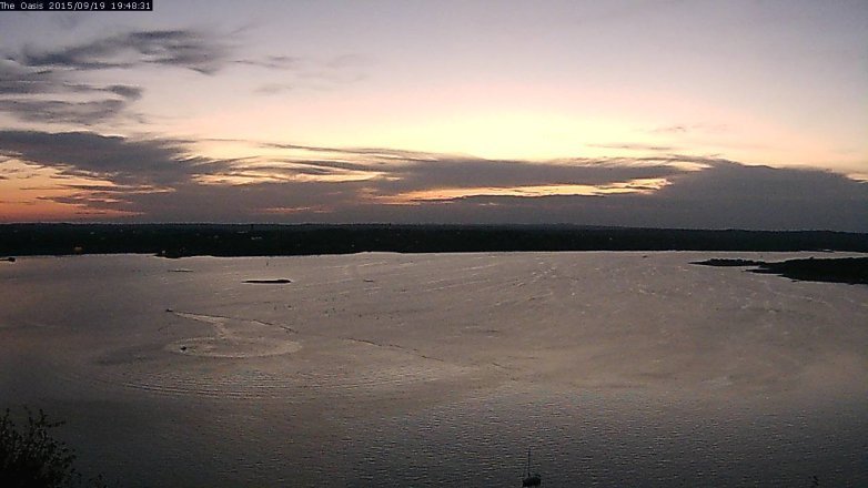 Lake Travis webcam, September 19, 2015 6:55 PM CT