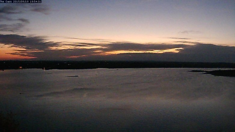 Lake Travis webcam, September 19, 2015 7:00 PM CT
