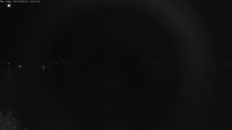 Lake Travis webcam, September 19, 2015 9:30 PM CT