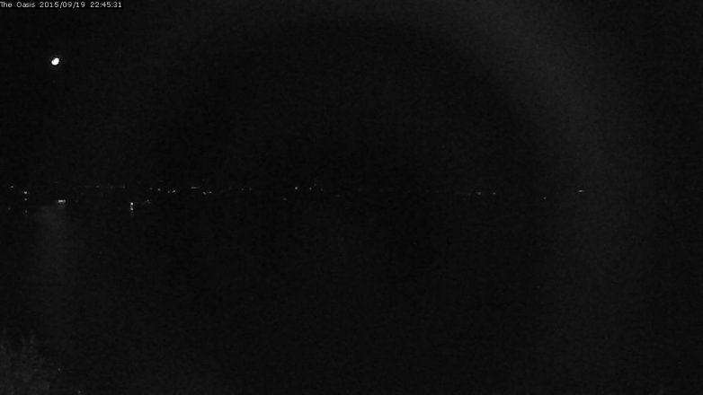 Lake Travis webcam, September 19, 2015 9:50 PM CT