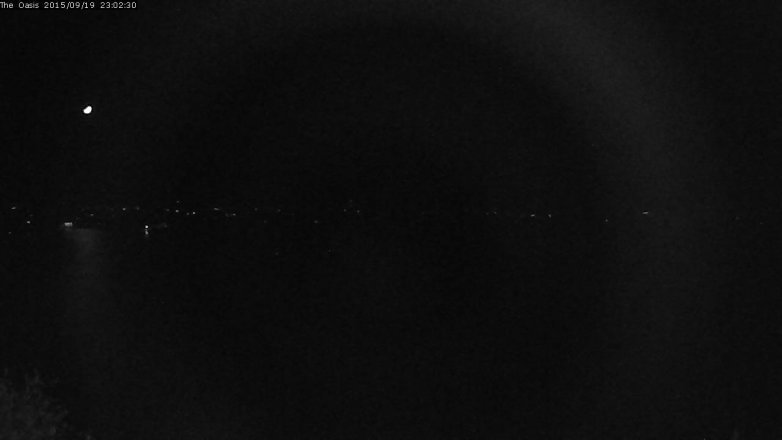 Lake Travis webcam, September 19, 2015 10:10 PM CT
