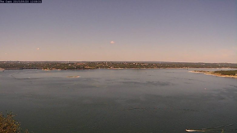 Lake Travis webcam, September 20, 2015 11:15 AM CT