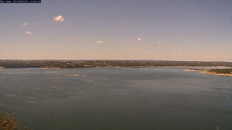 Lake Travis webcam, September 20, 2015 11:50 AM CT