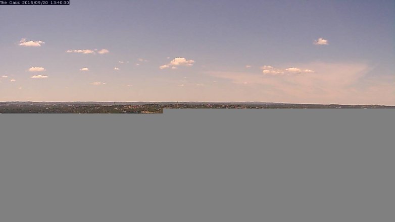 Lake Travis webcam, September 20, 2015 12:45 PM CT