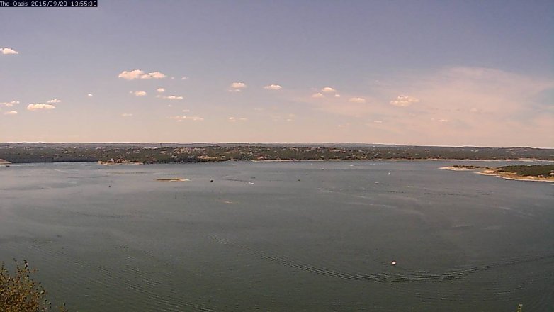 Lake Travis webcam, September 20, 2015 1:00 PM CT
