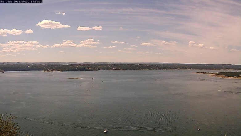 Lake Travis webcam, September 20, 2015 2:00 PM CT