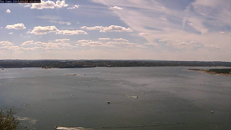 Lake Travis webcam, September 20, 2015 2:45 PM CT