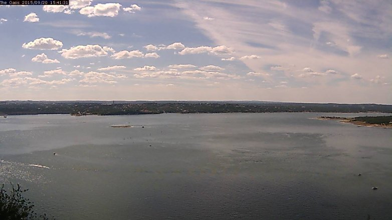 Lake Travis webcam, September 20, 2015 2:50 PM CT