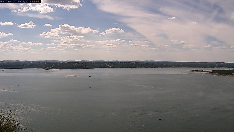 Lake Travis webcam, September 20, 2015 3:00 PM CT