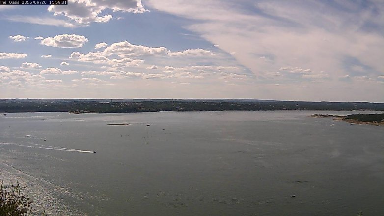 Lake Travis webcam, September 20, 2015 3:05 PM CT