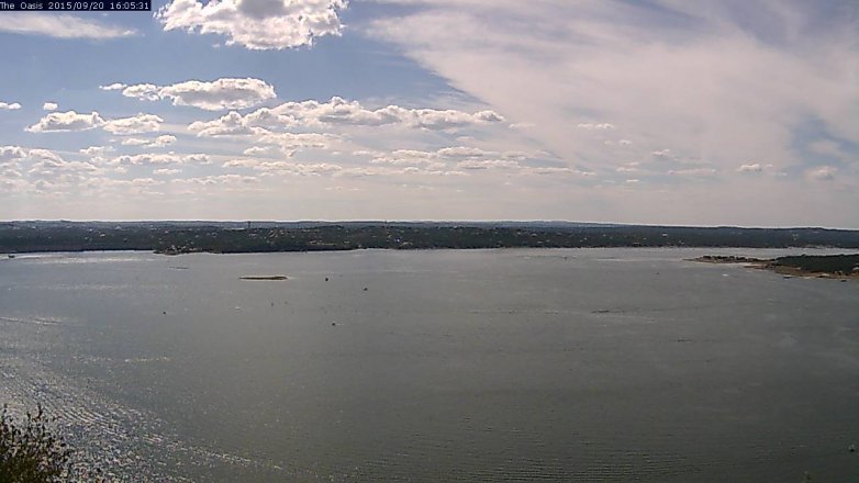Lake Travis webcam, September 20, 2015 3:10 PM CT