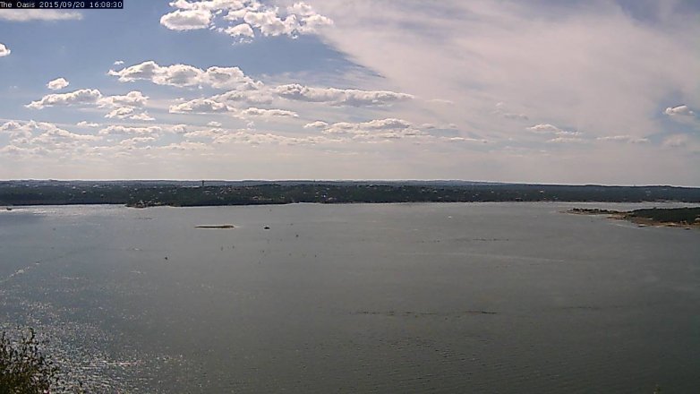 Lake Travis webcam, September 20, 2015 3:15 PM CT