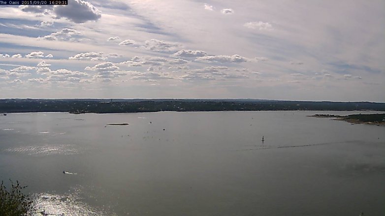 Lake Travis webcam, September 20, 2015 3:35 PM CT