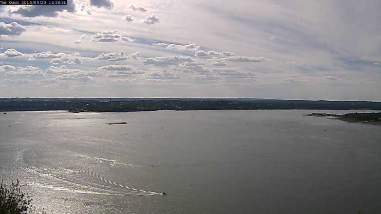 Lake Travis webcam, September 20, 2015 3:45 PM CT