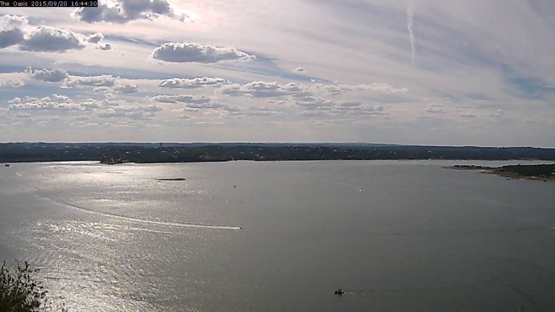 Lake Travis webcam, September 20, 2015 3:50 PM CT