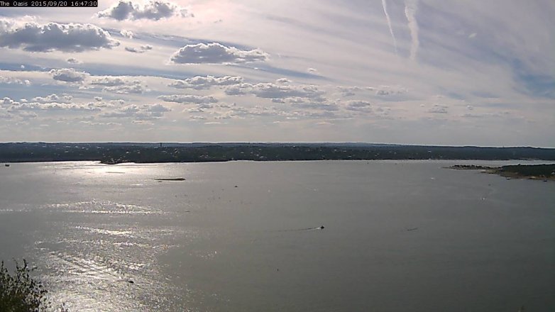 Lake Travis webcam, September 20, 2015 3:55 PM CT