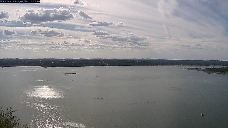 Lake Travis webcam, September 20, 2015 4:00 PM CT