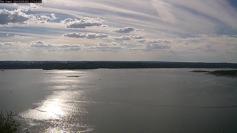 Lake Travis webcam, September 20, 2015 4:20 PM CT