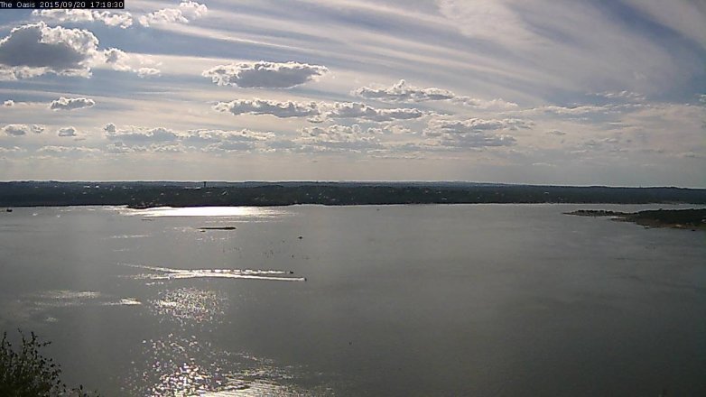 Lake Travis webcam, September 20, 2015 4:25 PM CT