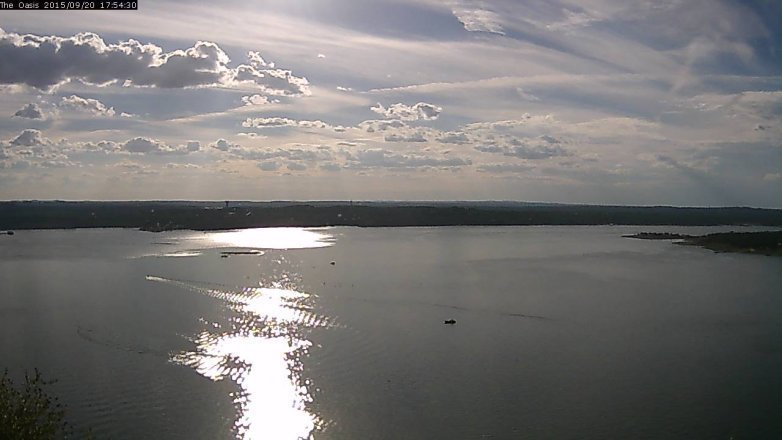 Lake Travis webcam, September 20, 2015 5:00 PM CT