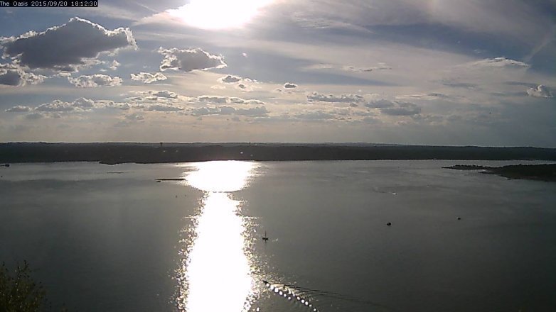 Lake Travis webcam, September 20, 2015 5:20 PM CT