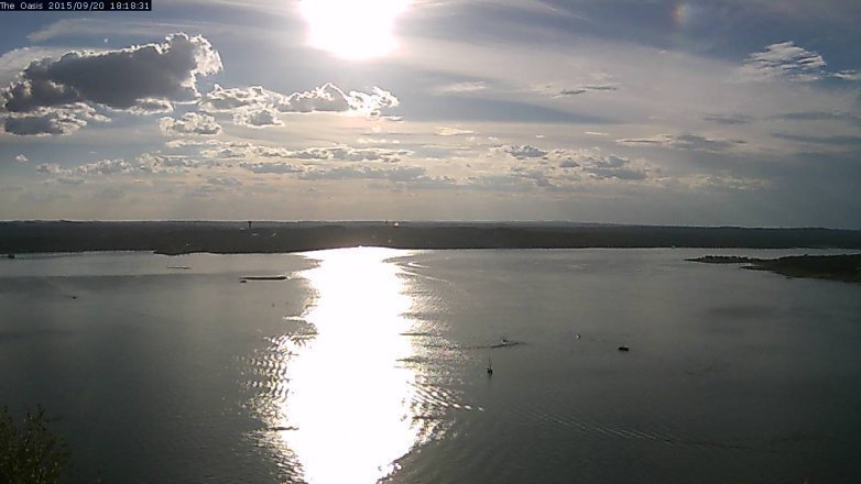 Lake Travis webcam, September 20, 2015 5:25 PM CT