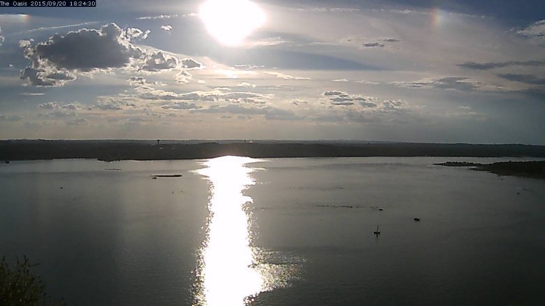 Lake Travis webcam, September 20, 2015 5:30 PM CT