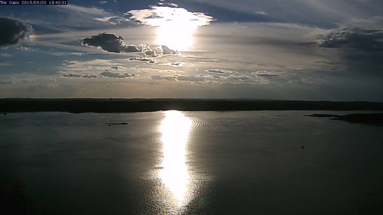 Lake Travis webcam, September 20, 2015 5:50 PM CT