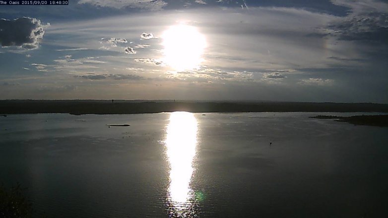 Lake Travis webcam, September 20, 2015 5:55 PM CT